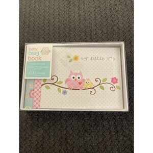 New CR Gibson Baby Brag Photo Book Our Little One Owls D30